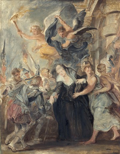A Fuga de Blois (esboço do ciclo dos Médici) de Peter Paul Rubens