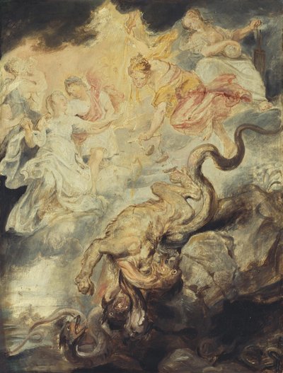 A Reconciliação (Esboço para o Ciclo dos Médici) de Peter Paul Rubens