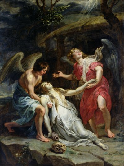 Êxtase de Maria Madalena, c.1619-20 (óleo sobre tela) de Peter Paul Rubens