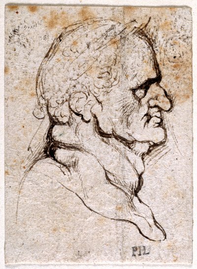 Galba, de dez desenhos de oito dos primeiros doze Césares, depois das medalhas de Giovanni da Cavino (caneta e tinta sobre papel) de Peter Paul Rubens