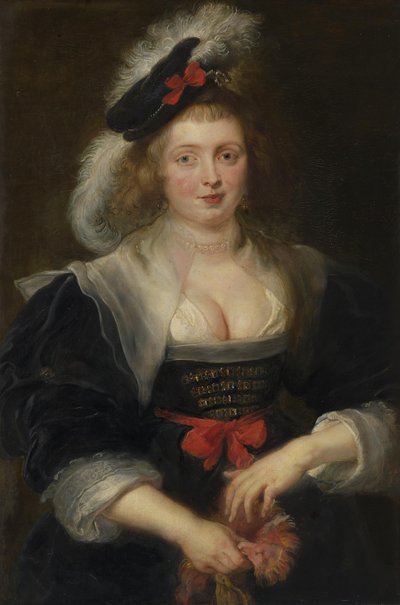 Helene Fourment, a calçar uma luva de Peter Paul Rubens