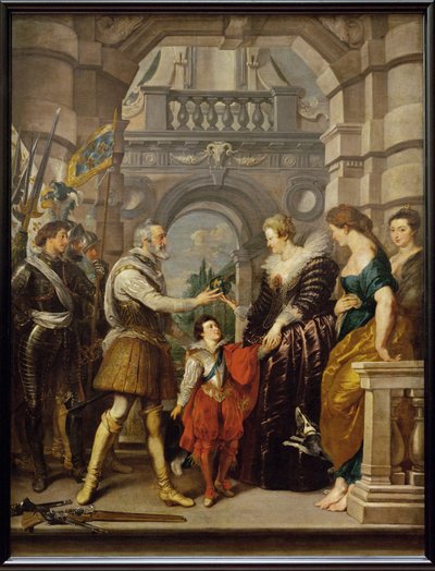 Henrique IV parte para a guerra na Alemanha de Peter Paul Rubens