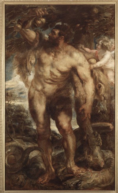 Hércules no Jardim das Hespérides, c.1638 (óleo sobre tela) de Peter Paul Rubens
