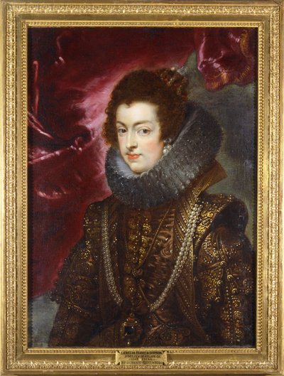 Isabel de Bourbon, c.1629 (pintura sobre tela) de Peter Paul Rubens