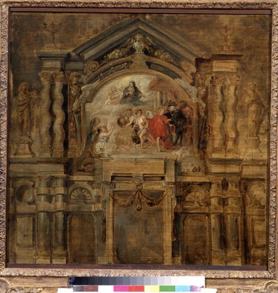 A apoteose da infanta Isabel de Espanha (1566-1633) (A apoteose da infanta Isabel). Pintura de Peter Paul (Pierre-Paul) Rubens (ou Peter Paul ou Petrus Paulus) (1577-1640). Óleo sobre madeira, 69 x 70 cm de Peter Paul Rubens