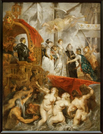 O desembarque de Maria de Médicis no porto de Marselha de Peter Paul Rubens