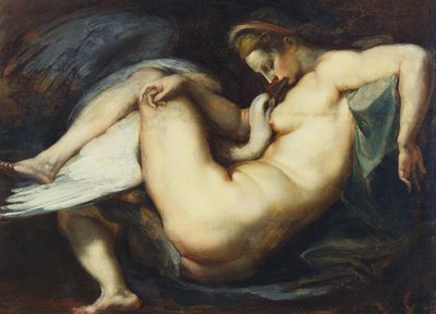 Leda e o Cisne (óleo no painel) de Peter Paul Rubens