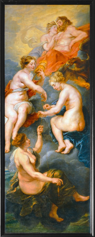 Les Parques filant le destin de la reine Marie de Medicis (pintura sobre tela) de Peter Paul Rubens