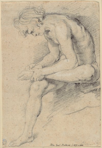 Juventude nua na pose do Spinario de Peter Paul Rubens