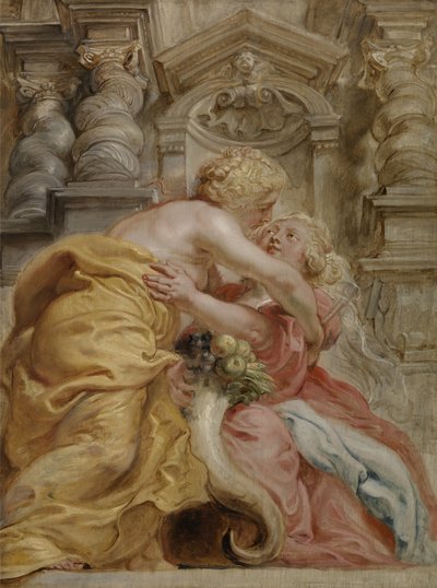 Abraçando a Paz Abundância de Peter Paul Rubens