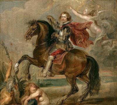 Retrato do Duque de Buckingham a cavalo. 1625 de Peter Paul Rubens