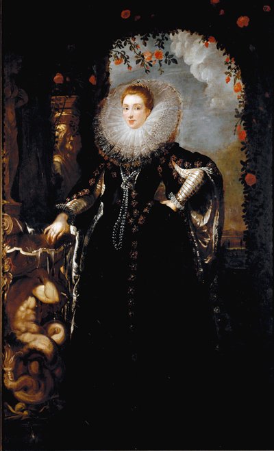 Retrato de Giovanna Spinola Pavese (óleo sobre tela de Peter Paul Rubens