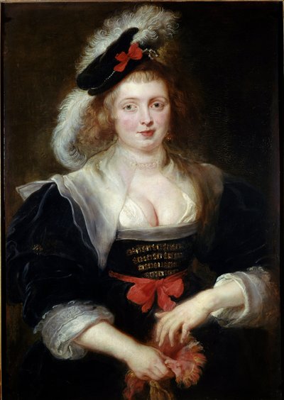 Retrato de Helene Fourment (1614-1673), na luva Retrato da mulher da artista. Pintura de Pierre Paul (Pierre-Paul) Rubens (ou Peter Paul ou Petrus Paulus) (1577-1640) 1630-1631 Dim. 96,6 x 69,3 cm. Alte Pinakothek, Bayerische Staatsgemaeldesammlung de Peter Paul Rubens