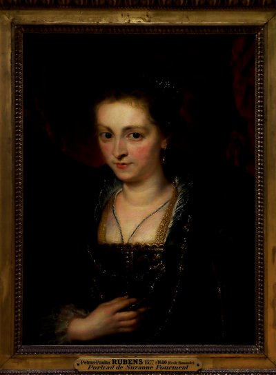 Retrato de uma mulher. Retrato de Suzanna Fourment de Peter Paul Rubens