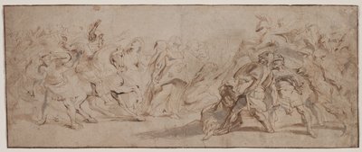 Reconciliação dos romanos e dos sabinos, c. 163235. de Peter Paul Rubens