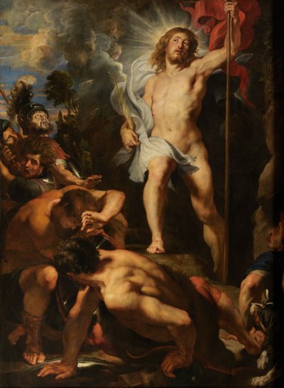 Ressurreição de Cristo, c.1611-12 (óleo sobre painel) de Peter Paul Rubens