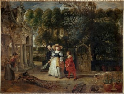 Rubens e sua segunda esposa no jardim de Peter Paul Rubens
