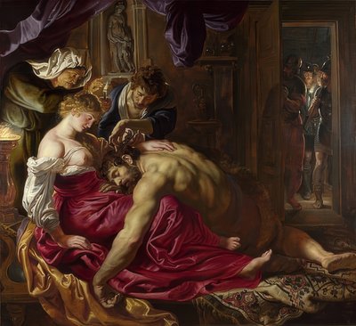 Sansão e Delila. Por volta de 1609-10 de Peter Paul Rubens