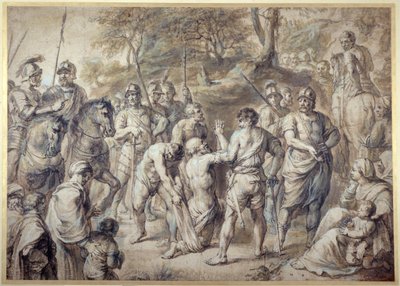 Santo André levou ao martírio (caneta e tinta com lavagem em papel) de Peter Paul Rubens