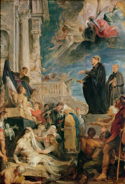 São Francisco Xavier Abençoa os Doentes (óleo sobre tela) de Peter Paul Rubens