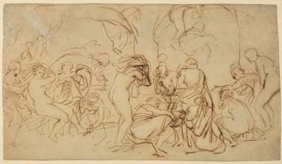 Estudo para "O Banho de Diana" (frente) de Peter Paul Rubens