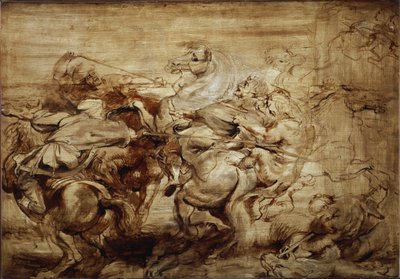 Estudo para a caça ao leão (Pintura de Peter Paul Rubens
