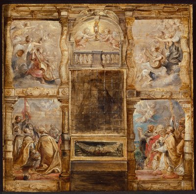 A Adoração da Eucaristia, c. 1626. de Peter Paul Rubens