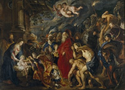 A Adoração dos Magos, 1610-1620s de Peter Paul Rubens