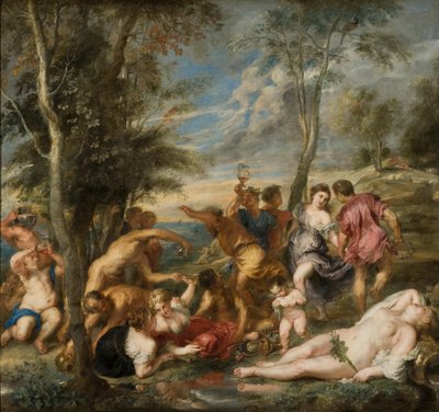 The Andrians, c.1635 (óleo sobre tela) de Peter Paul Rubens