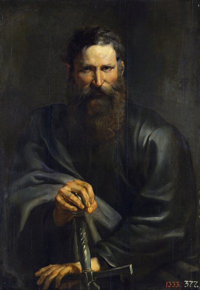 O Apóstolo Paulo - Pieter Paul Rubens (1577-1640). Óleo sobre madeira, c. 1615. Dimensão : 105,6x74 cm. l