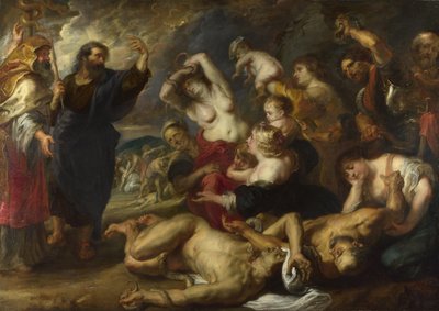 A serpente de bronze, 1635-1640 de Peter Paul Rubens