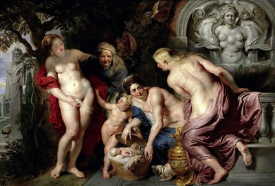 A descoberta da criança Erichthonius, c. 1615 de Peter Paul Rubens