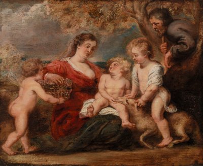 A Sagrada Família com São João Baptista e um Anjo de Peter Paul Rubens