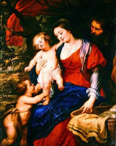 A Sagrada Família com o Menino São João (óleo sobre tela) de Peter Paul Rubens