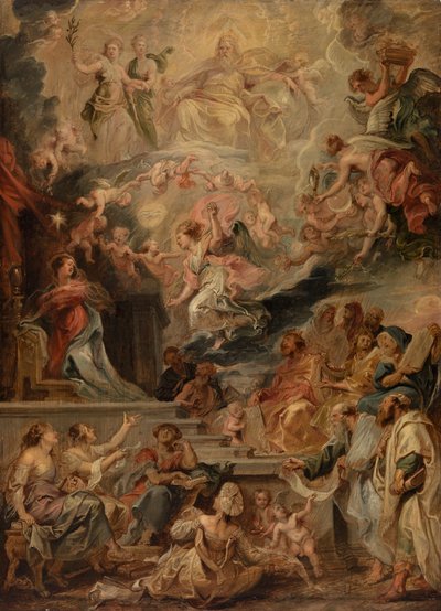 A Encarnação como Cumprimento de Todas as Profecias de Peter Paul Rubens