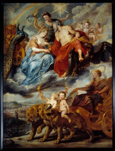 Entrevista com o Rei e Maria de Médicis em Lyon, 9 de novembro de Peter Paul Rubens