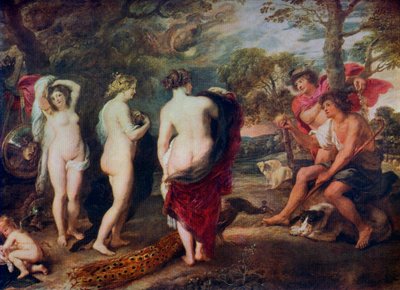O Julgamento de Paris, c1635-1638, 1912. de Peter Paul Rubens