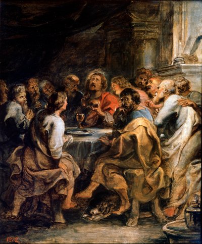 A Última Ceia, c1630-1631. de Peter Paul Rubens