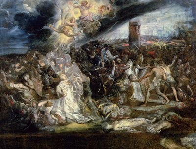 O martírio de Santa Úrsula e as dez mil virgens de Peter Paul Rubens
