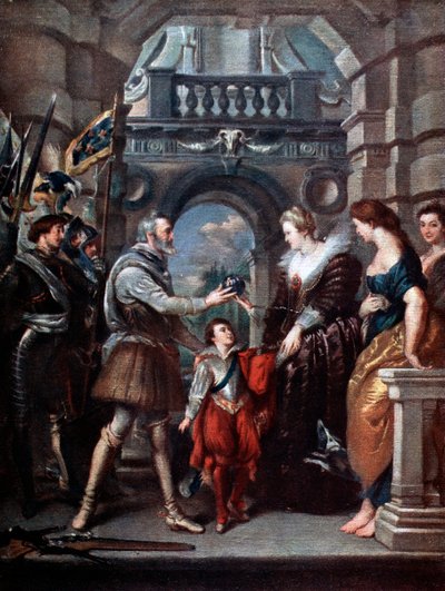 O Ciclo dos Médici: Henri IV partindo para a guerra na Alemanha, 20 de março de 1610, 1621-1625. de Peter Paul Rubens