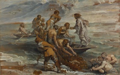 O Projecto Milagroso de Peixes, 1618-1619 de Peter Paul Rubens