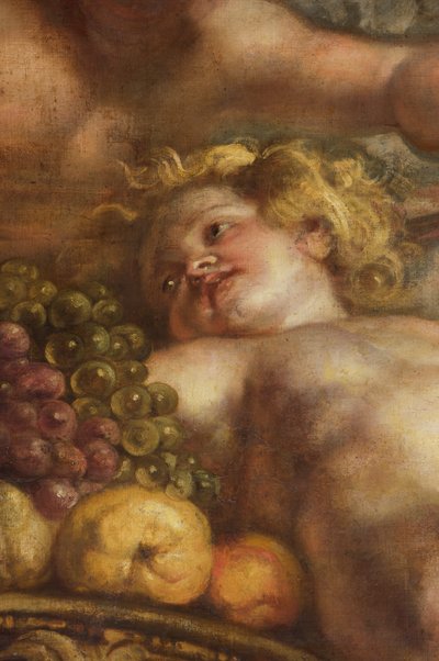 The Rubens Ceiling, Banqueting House, Whitehall, c.1629-34 (óleo sobre tela) de Peter Paul Rubens