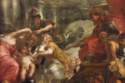 The Rubens Ceiling, Banqueting House, Whitehall, c.1629-34 (óleo sobre tela) de Peter Paul Rubens