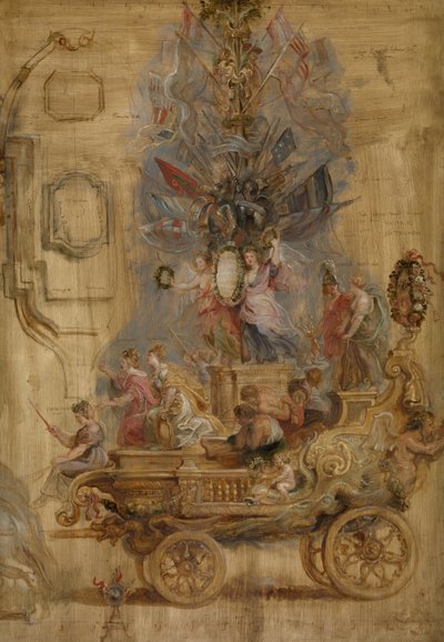 A Carruagem Triunfal de Kallo, 1638. de Peter Paul Rubens