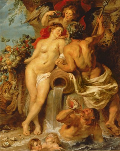 A União da Terra e da Água, c.1618 (óleo sobre tela) de Peter Paul Rubens