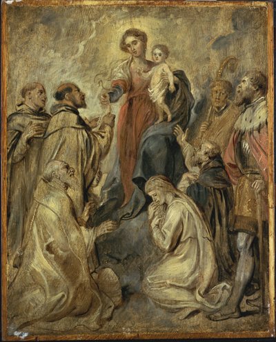 A Virgem e o Menino do Rosário de Peter Paul Rubens