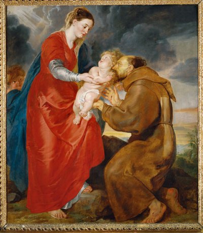 A Virgem apresenta o Menino Jesus a São Francisco de Peter Paul Rubens