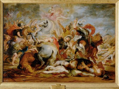 A morte do cônsul Decio Mus (pintura sobre madeira) de Peter Paul Rubens