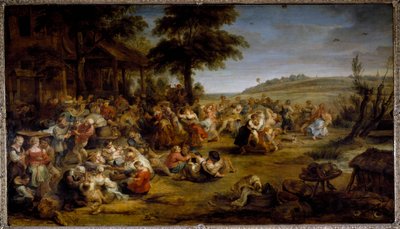 A feira (óleo sobre madeira de Peter Paul Rubens