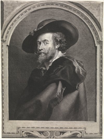 O pintor Peter Paul Rubens (gravura) de Peter Paul Rubens